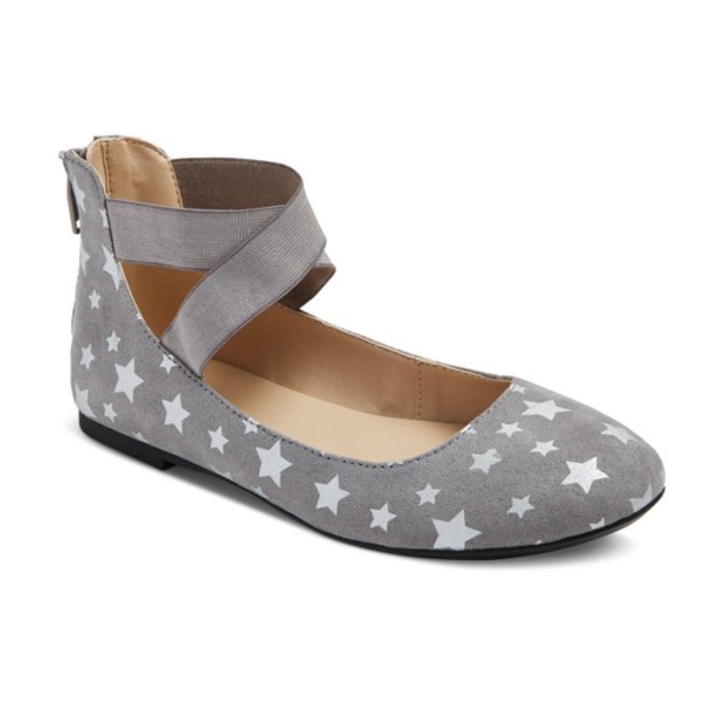 Cat & Jack Size 4 Girls Hattie Ankle Ballet Flats